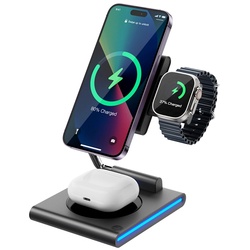 Incarcator fara fir 3in1 Wi-W023 (Black) Thumb