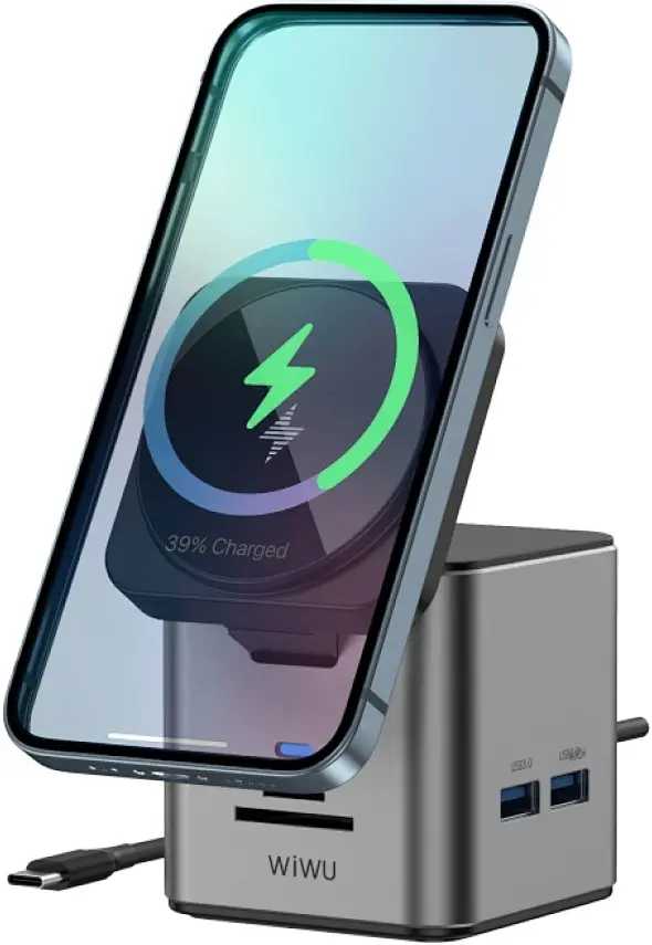 Incarcator fara fir 9in1 Wiwu Wi-W025 (Gray)