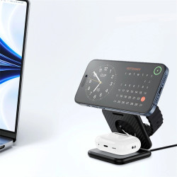 Incarcator fara fir Wiwu Kevlar Wi-W035 (Black) Thumb