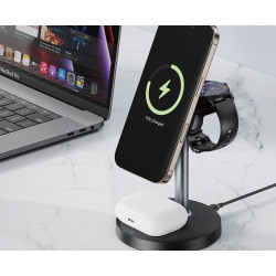 Беспроводное зарядное устройство 3в1 XO CX038 (Black) Thumb