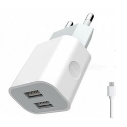 Incarcator XPower 2USB 5.0V-2.0A + Micro-USB (White)