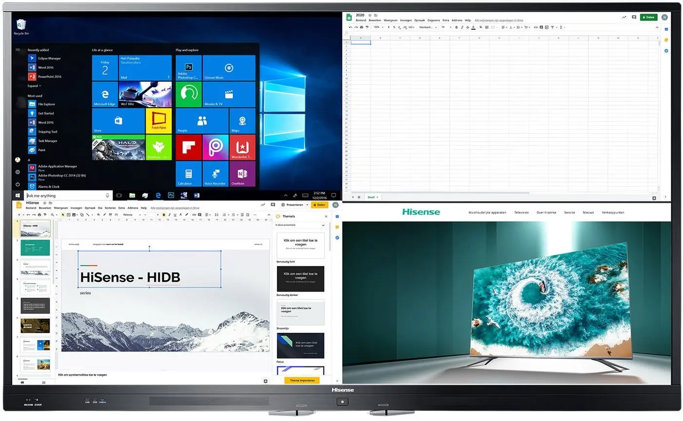 Информационный дисплей Hisense 4K Ultra HD HN75WR80U (Black)