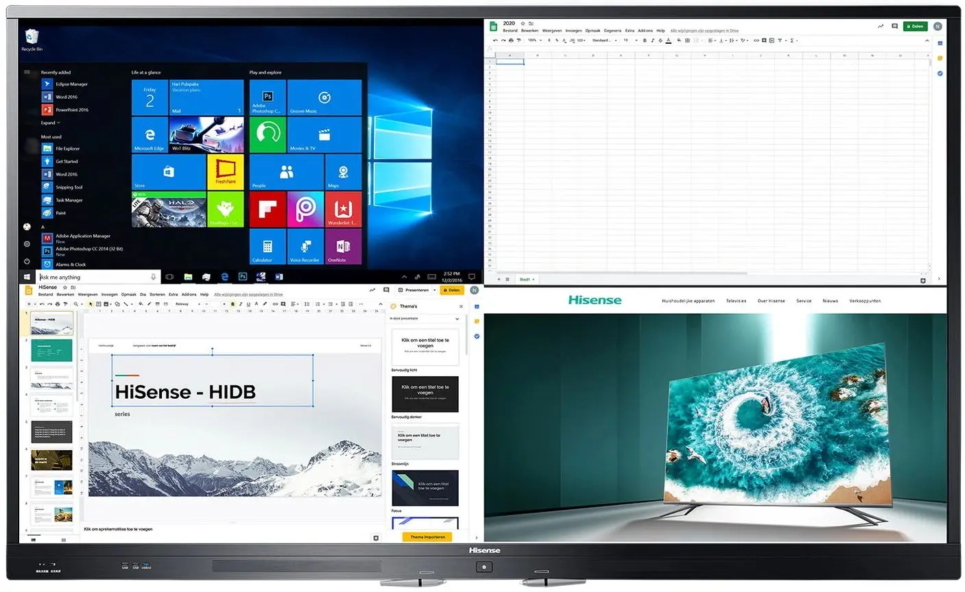 Информационный дисплей Hisense 86
