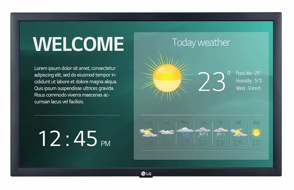 Информационный дисплей LG 22SM3G-B (Black)