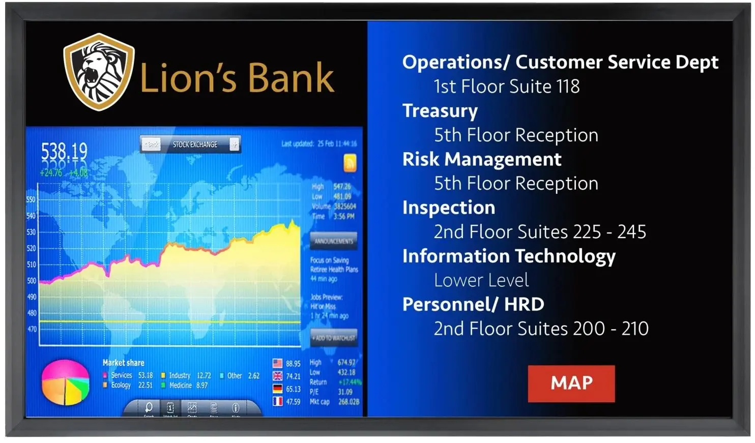 Информационный дисплей LG 55