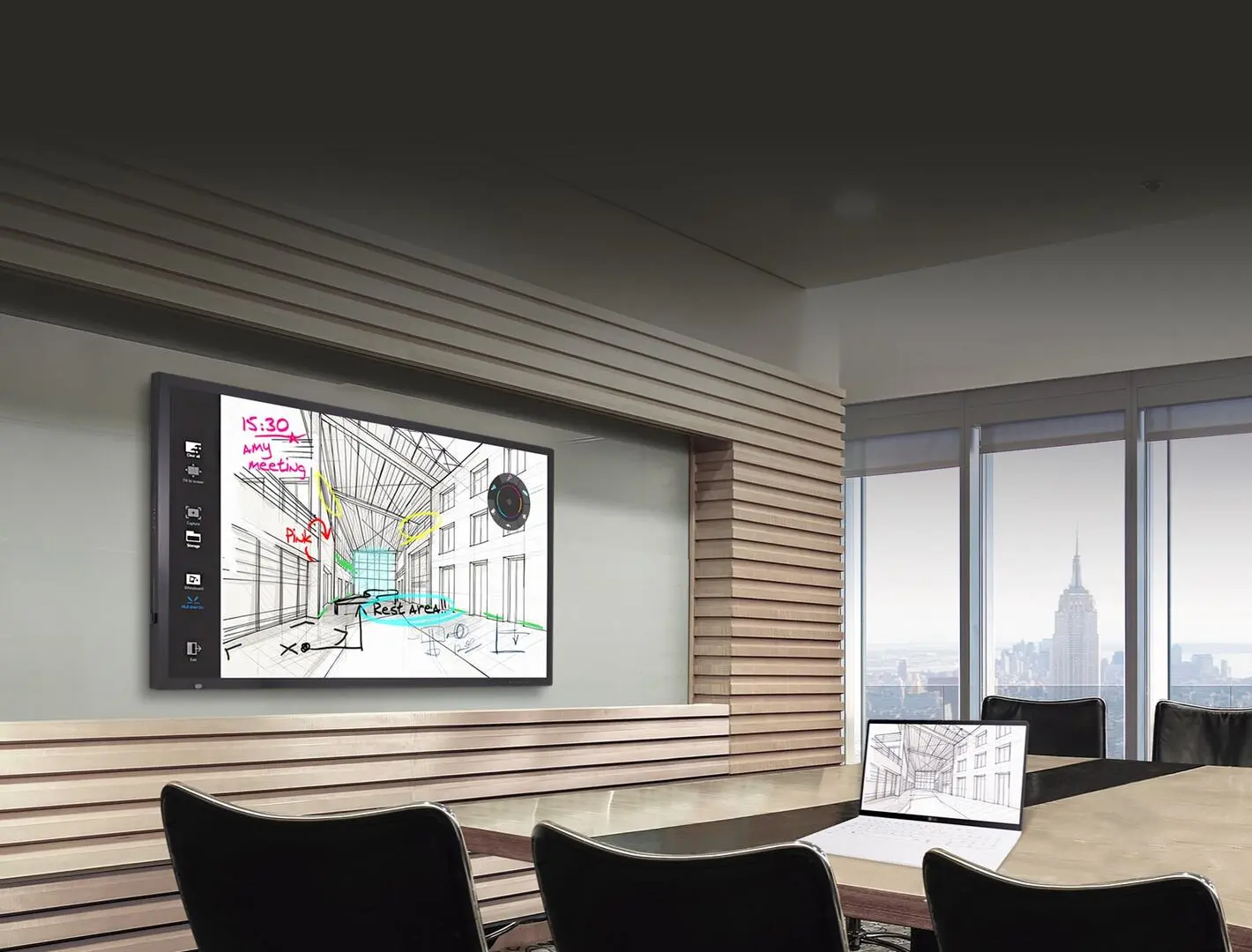 Информационный дисплей LG 55