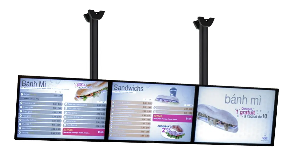 Комплект информационных дисплеев с кронштейном LG 49UH5J-H 3Pac (Black)