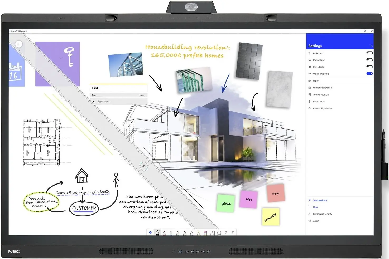 Интерактивный сенсорный дисплей NEC 55