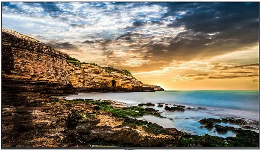 Display informational Samsung 4K UHD QE50T (Black)