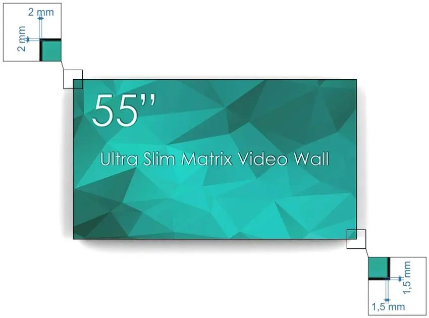 Panouri informative cu suport Swedx UMX-55K8-01 + Vogel's 3x3 (Black)