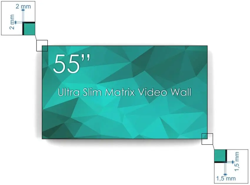 Информационный дисплей с подставкой Swedx UMX-55K8 + Vogels TVW3355 (Black) - 3