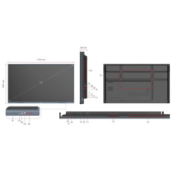 Display interactiv touchscreen ViewSonic IFP7533-G (Black) Thumb