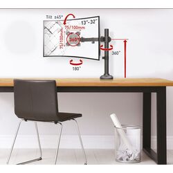 Кронштейн для монитора Barkan M121T (Black) Thumb