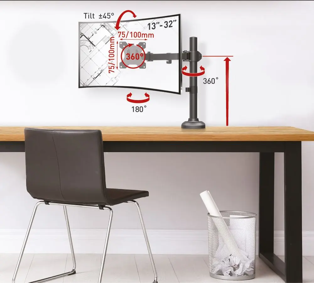 Кронштейн для монитора Barkan M121T (Black)