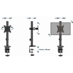 Suport pentru monitor Gembird MA-D1-02 (Black) Thumb