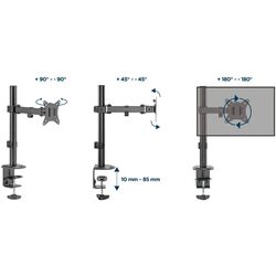 Suport pentru monitor Gembird MA-D1-03 17-32 (Black) Thumb