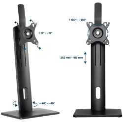 Suport pentru monitor Gembrid MS-D1-01 (Black) Thumb