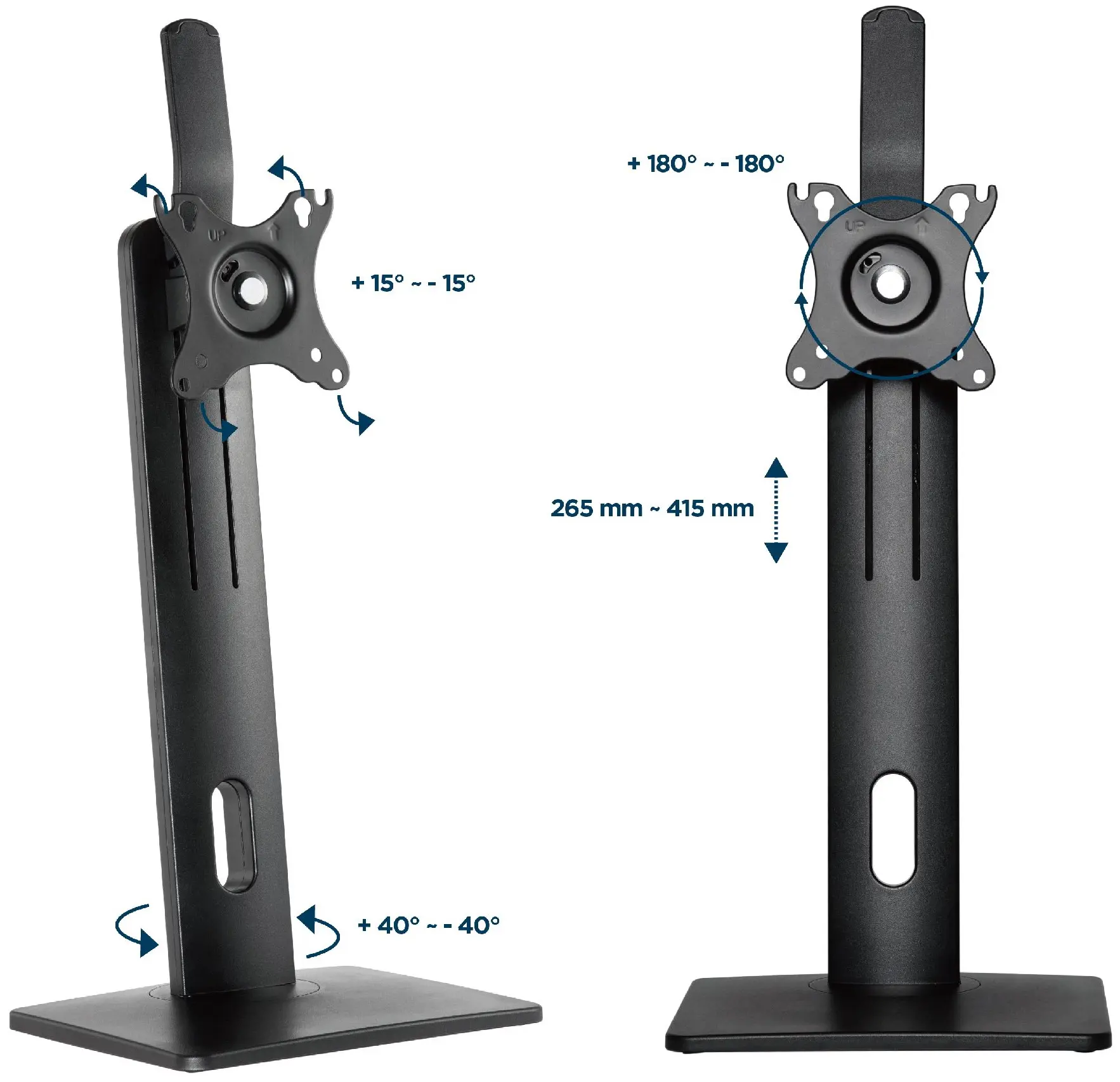 Suport pentru monitor Gembrid MS-D1-01 (Black)