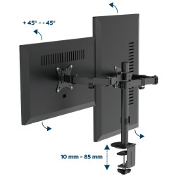 Suport pentru monitoare Gembird MA-D2-03 (Black) Thumb