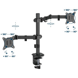 Suport pentru monitoare Gembird MA-D2-03 (Black) Thumb