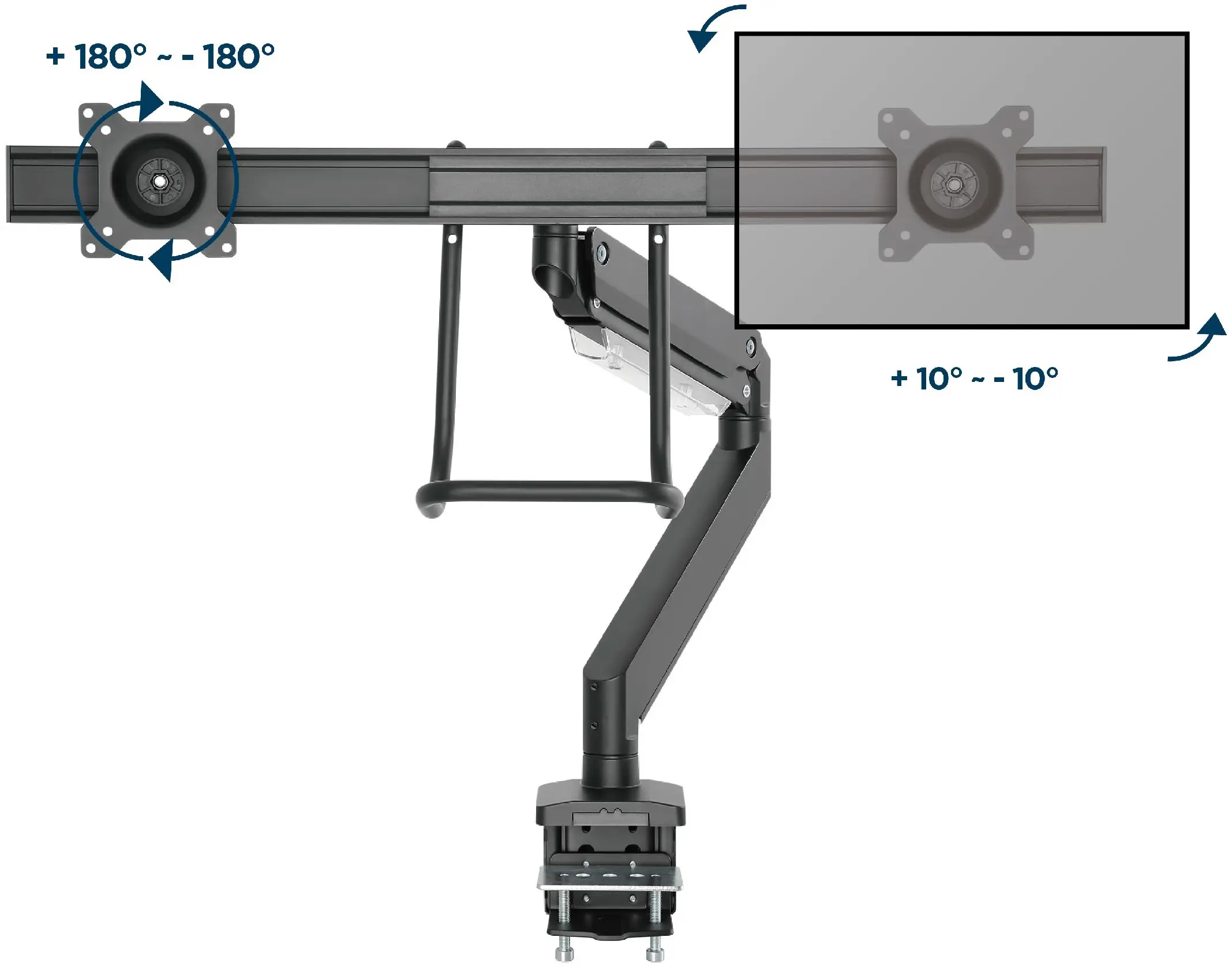 Suport pentru monitoare Gembird MA-DA2-04 (Black)