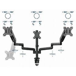 Suport pentru monitoare Gembird MA-DA3-01 (Black) Thumb