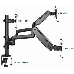 Suport pentru monitoare Gembird MA-DA3-01 (Black) Thumb