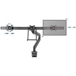 Suport pentru monitoare Gembird MA-DA3-03 13-27 (Black) Thumb