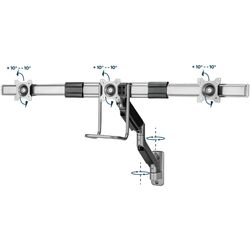 Suport pentru monitoare Gembird MA-WA3-01 17-27 (Grey) Thumb