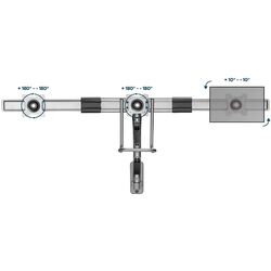 Suport pentru monitoare Gembird MA-WA3-01 17-27 (Grey) Thumb