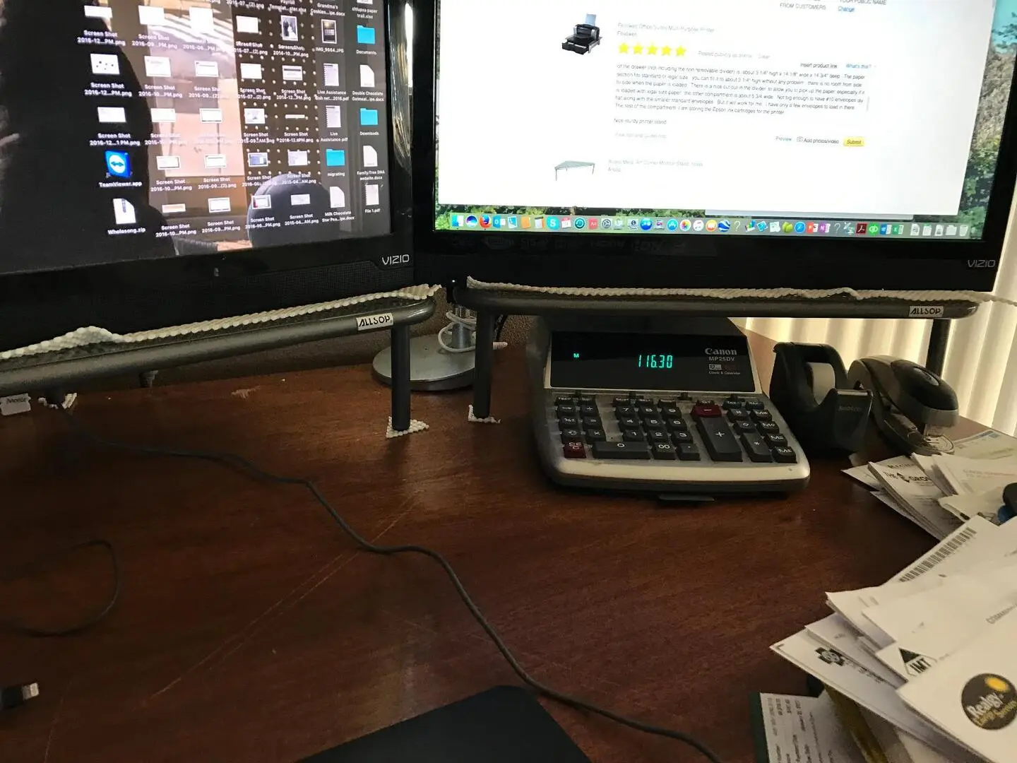 Suport pentru monitor Gembird MS-TABLE-02 (Black)