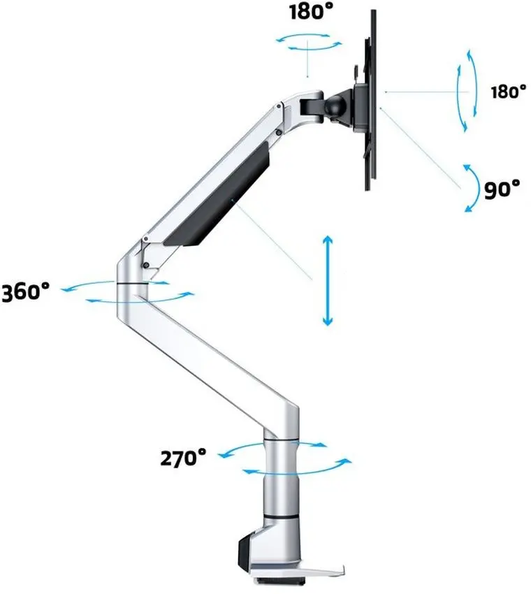 Кронштейн для монитора Multibrackets Gas Lift XL 7109 (Silver) - 3