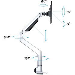 Кронштейн для монитора Multibrackets Gas Lift XL 7130 (Silver) Thumb