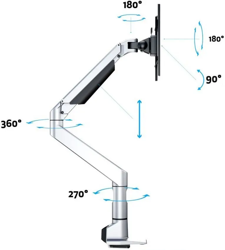Кронштейн для монитора Multibrackets Gas Lift XL 7130 (Silver) - 10