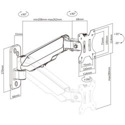 Кронштейн для монитора Multibrackets MB-0013 (Black) Thumb