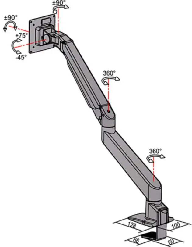 Кронштейн для монитора Multibrackets MB-7150 (White) - 2