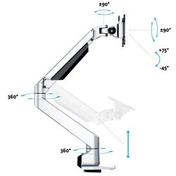 Кронштейн для монитора Multibrackets MB-7167 (Silver) Thumb