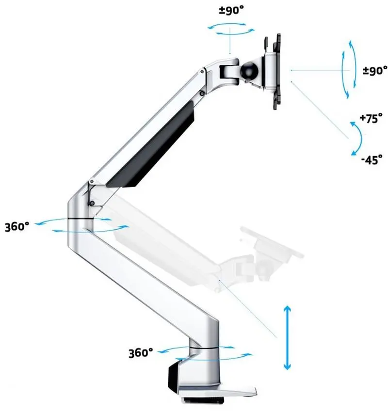 Кронштейн для монитора Multibrackets MB-7167 (Silver) - 3
