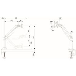 Кронштейн для монитора Multibrackets MB-9369 (Black) Thumb