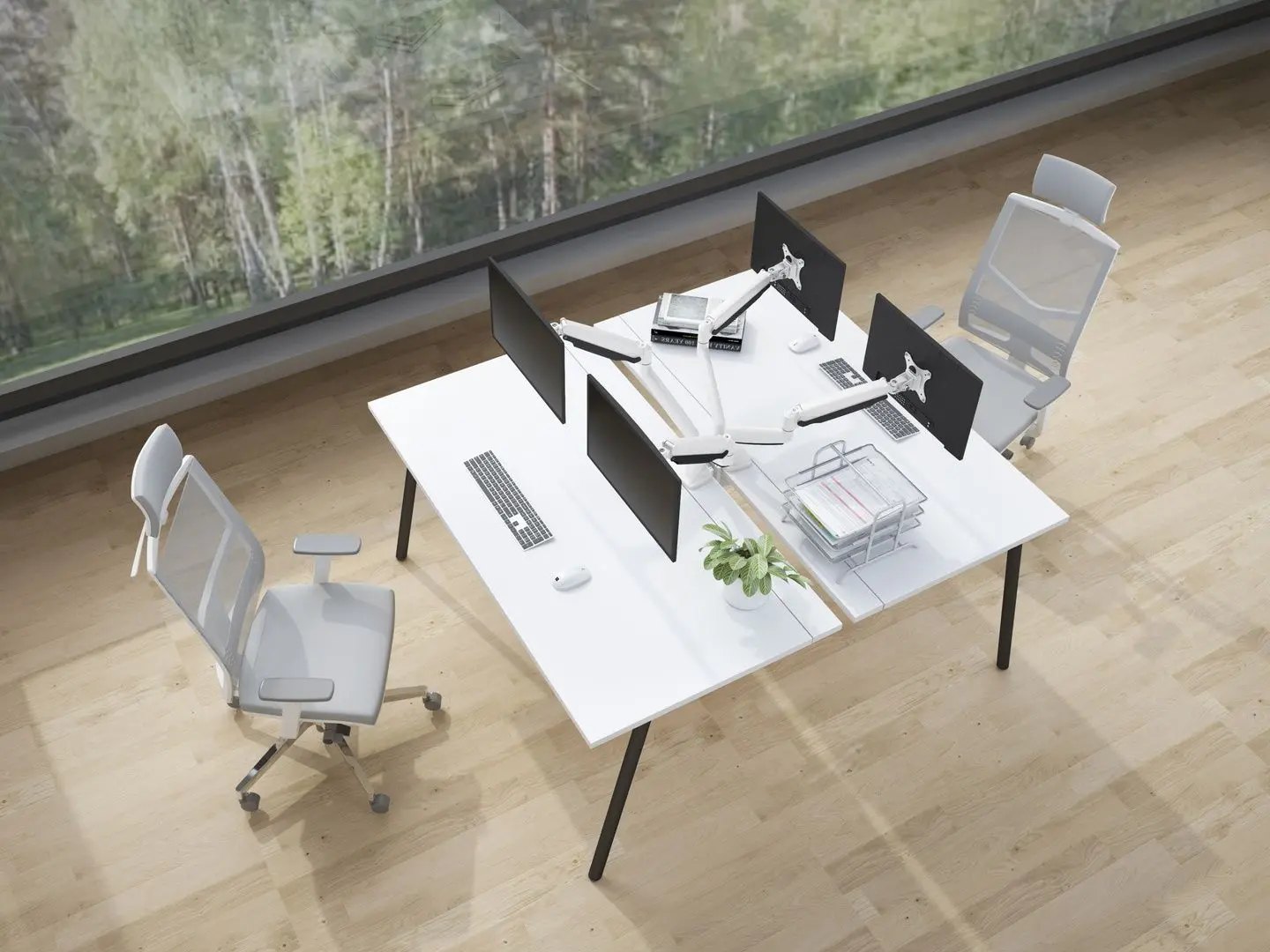 Кронштейн для мониторов Multibrackets MB-7086 (White) - 14