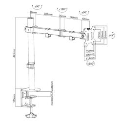Suport pentru monitor Art Ramm L-01X 13 Thumb