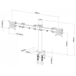 Кронштейн для мониторов Art Ramart L-02 13 Thumb