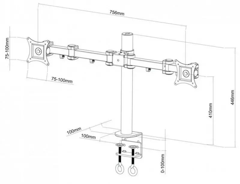 Кронштейн для мониторов Art Ramart L-02 13 - 4