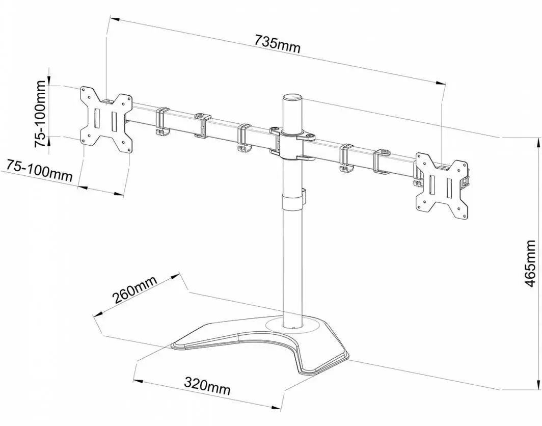 Suport pentru monitoare Art Ramart L-21N 13 - 3