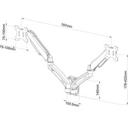 Кронштейн для мониторов Art Ramm L-16GD 13 Thumb