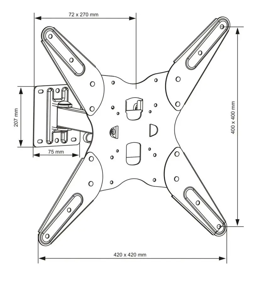Кронштейн для телевизора Art AR-68 23''-55'' (Black) - 4