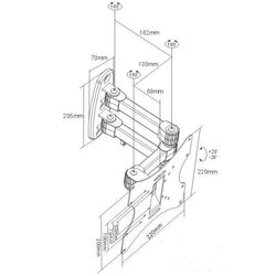 Кронштейн для телевизора Art RAMT ACV-22 19 Thumb
