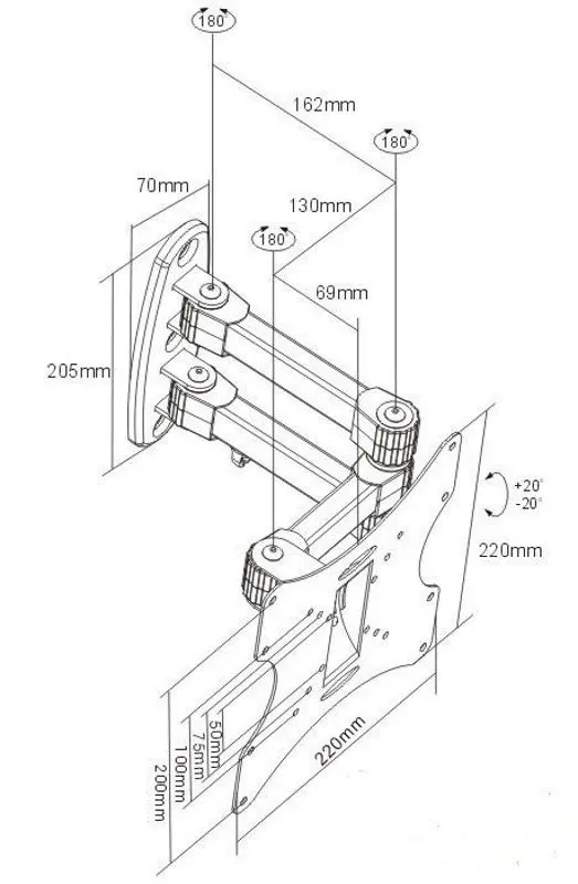 Кронштейн для телевизора Art RAMT ACV-22 19 - 5