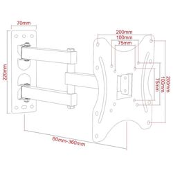 Кронштейн для телевизора Art RAMT AR-60A 19 Thumb