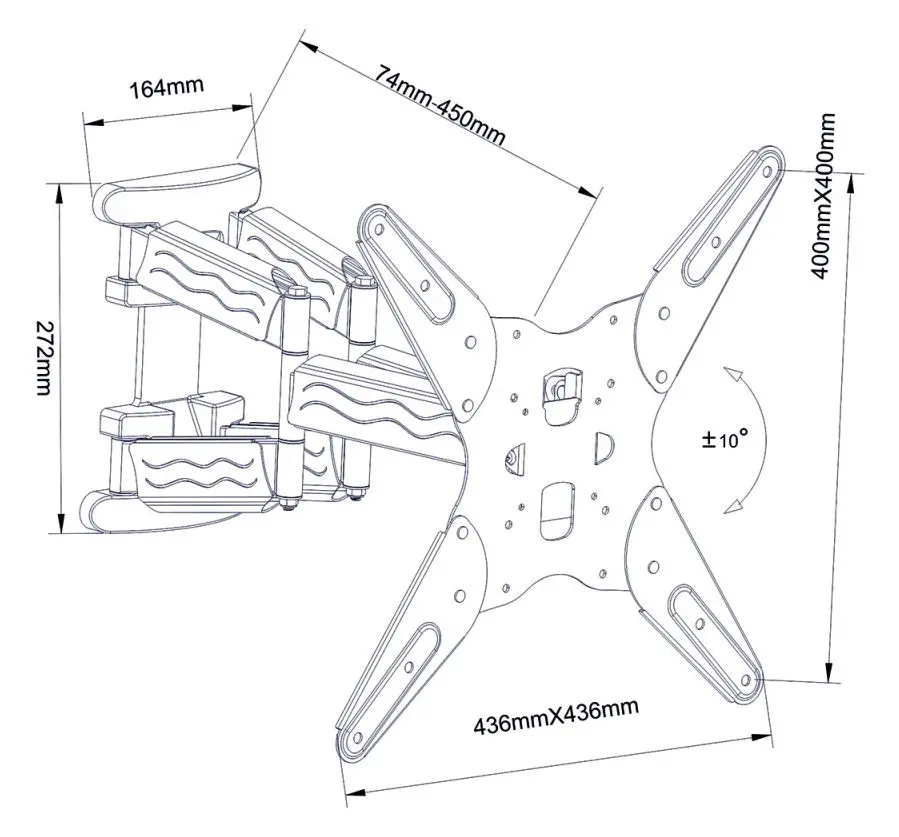 Кронштейн для телевизора Art RAMT AR-73 19 - 5